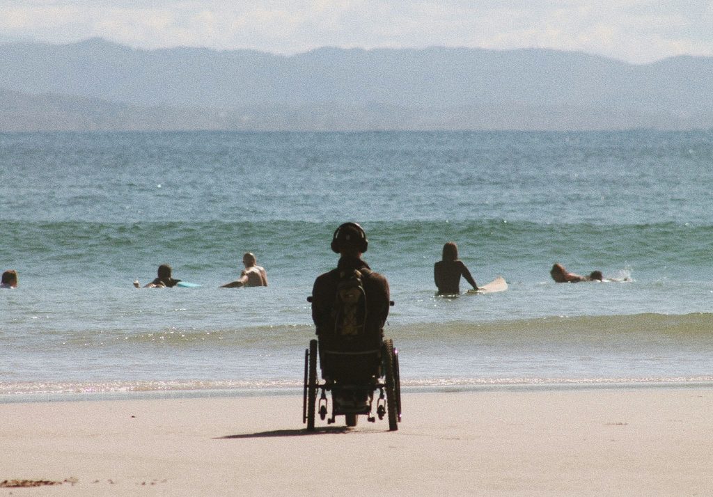 Disability wheelchair on beach image Photo by Lena Langmeyer on Unsplash